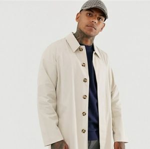 Men's Single-breasted Trenchcoat